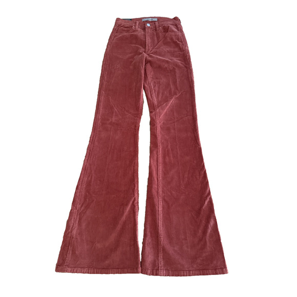Joe's Jeans Brick Corduroy High-Rise Flare Pants Burnt Orange 23 – Retro Chic - Picture 3 of 7